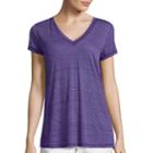 Liz Claiborne Short-sleeve Burnout Swing Tee