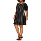 Studio 1 Elbow Sleeve Sweater Dress-plus