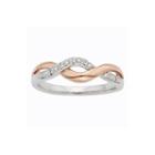 Diamond-accent Two-tone Infinity Promise Ring