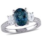 Modern Bride Gemstone Womens Blue Topaz 14k Gold Engagement Ring