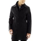 Jf J.ferrar Charcoal Double Knit Collar Men's Jacket