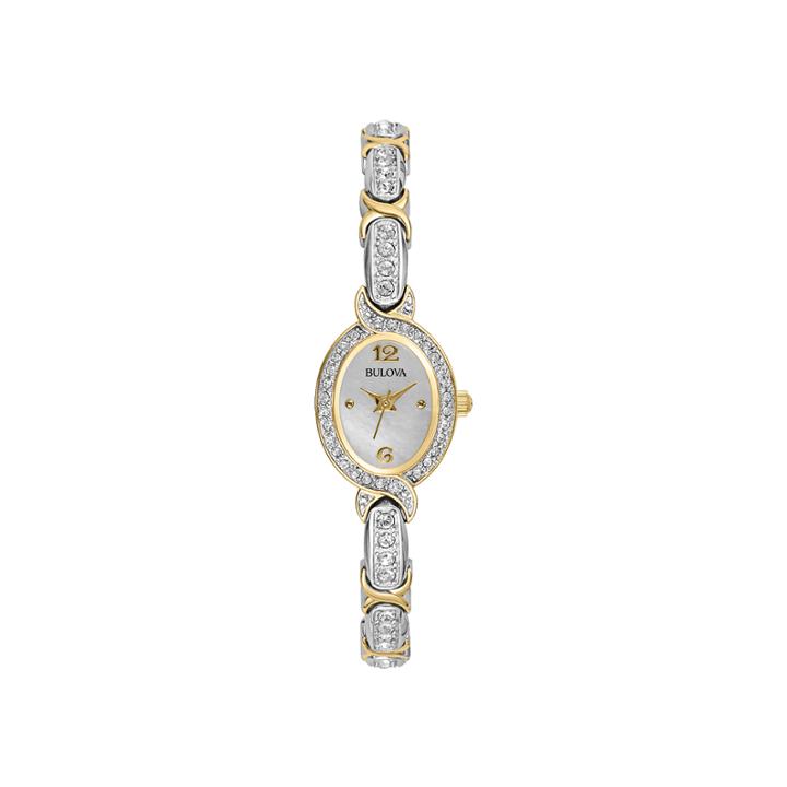 Bulova Womens Crystal Accent Bracelet Watch 98l005