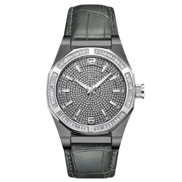 Jbw Diamond Mens Gray Strap Watch-j6350c