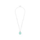 Decree Womens Blue Quartz Pendant Necklace