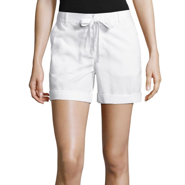 Liz Claiborne Woven Chino Shorts