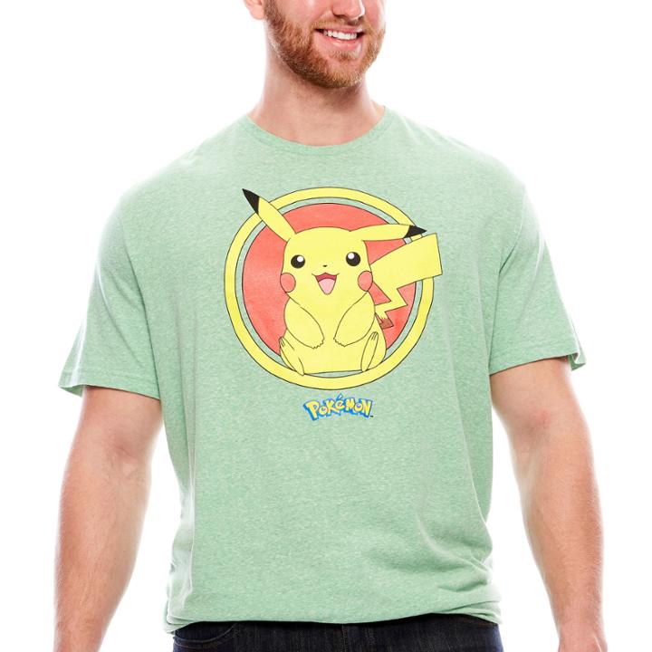 Pikachu Retro Hybrid T-shirt-big And Tall