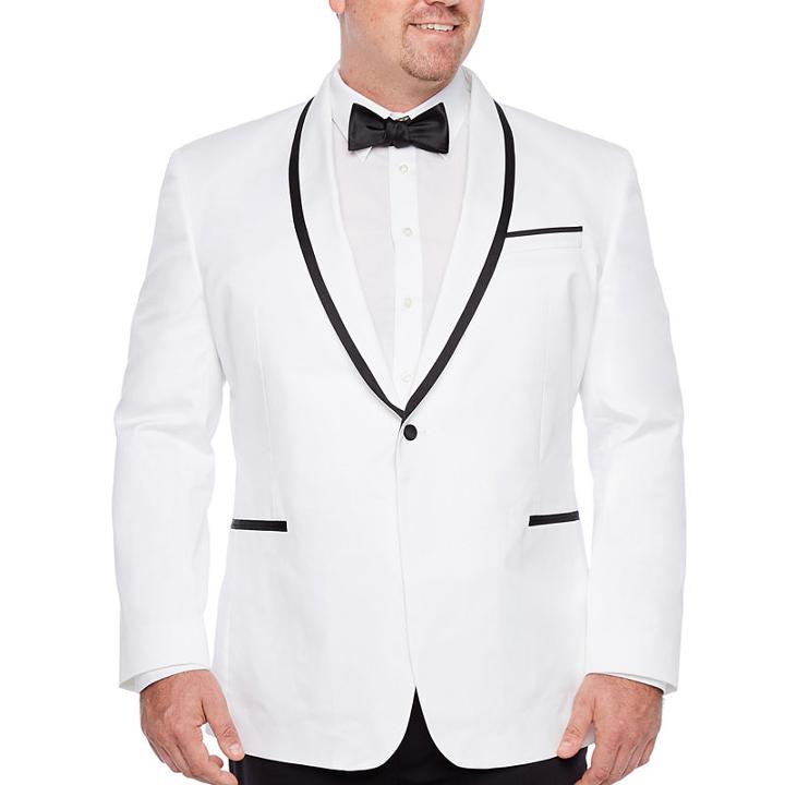 Jf J.ferrar Classic Fit Tuxedo Jacket - Big And Tall