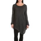 Larry Levine Long Sleeve Asymetrical Hem Sweater