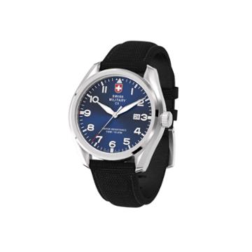 Swiss Military By Charmex Pilot Mens Black Strap Watch-78333 11 D