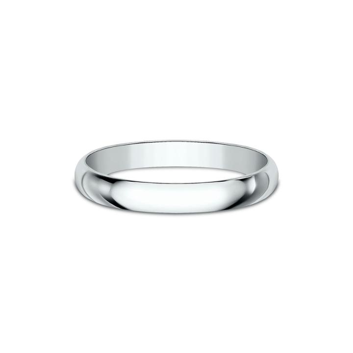 Women's 14k White Gold 2.5mm Traditional Wedding Band