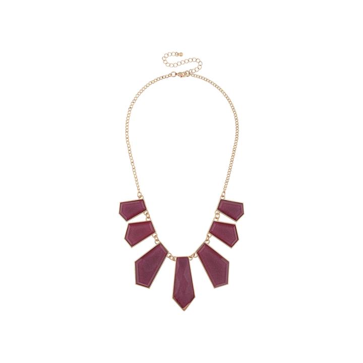 Mixit Purple Statement Necklace