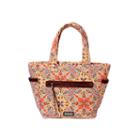 Waverly Paisley Floral Quilted Large Tote Bag