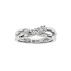 1/3 Ct. T.w. Diamond 14k White Gold 3-stone Engagement Ring