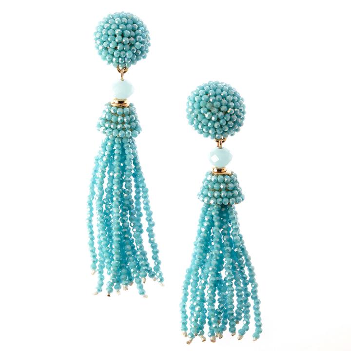 Natasha Accessories Blue Drop Earrings
