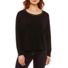 Bold Elements Long Sleeve Cozy Lace Back Knit Top