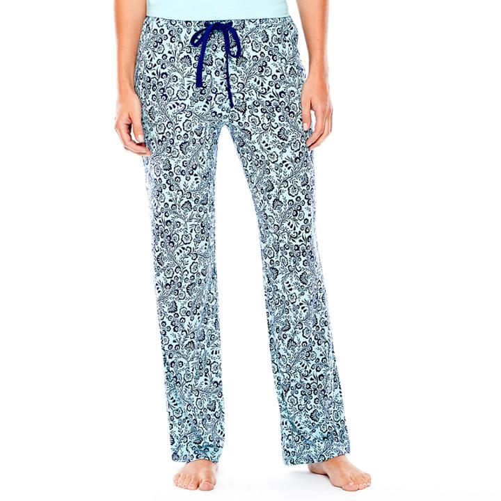 Liz Claiborne Knit Sleep Pants - Tall