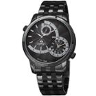 August Steiner Mens Black Strap Watch-as-8210bk