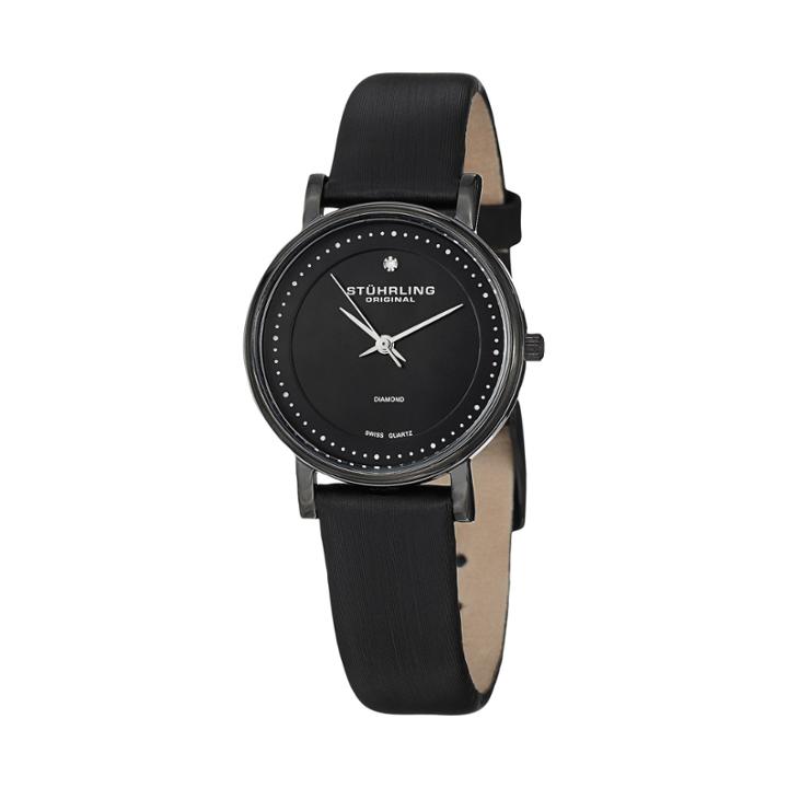 Stuhrling Womens Black Strap Watch-sp13078