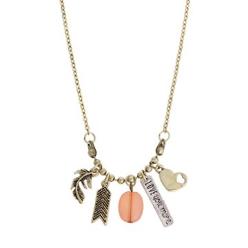 Sandra Magsamen Brass 18 Inch Chain Necklace