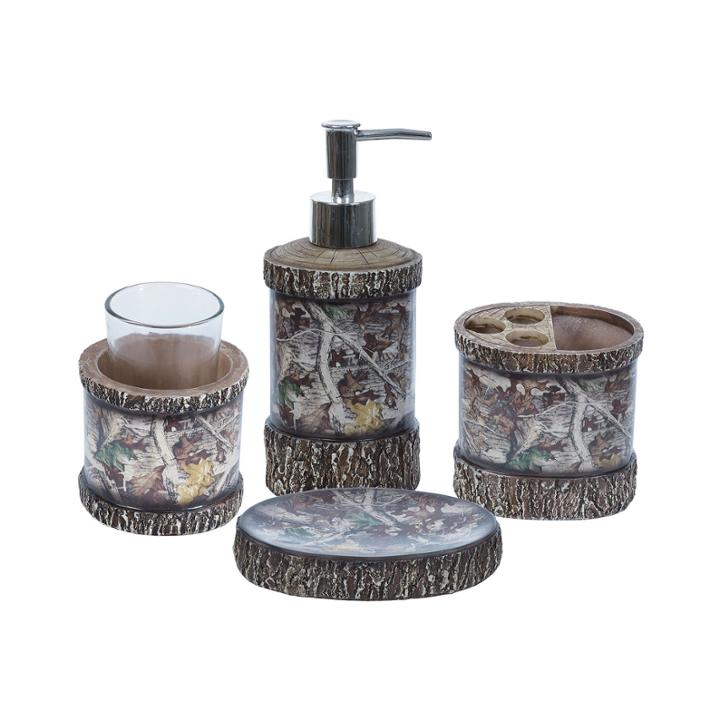 Hiend Accents Camo 4-pc. Bath Accessory Set