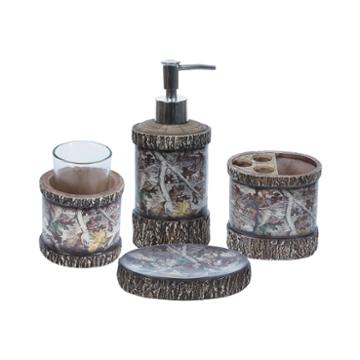 Hiend Accents Camo 4-pc. Bath Accessory Set