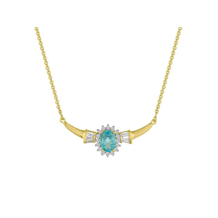 Blue Topaz Statement Necklace