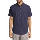 U.s. Polo Assn. Short-sleeve Printed Poplin Button-front Shirt