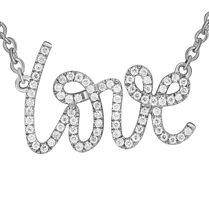 Womens 1/5 Ct. T.w. Genuine White Diamond Sterling Silver Pendant Necklace