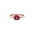 Limited Quantities! Diamond Accent Red Rhodolite 10k Gold Delicate Ring