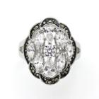 Sparkle Allure Gray Cluster Ring