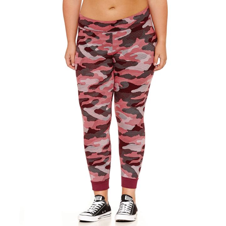 Flirtitude Camouflage Jersey Leggings-juniors Plus