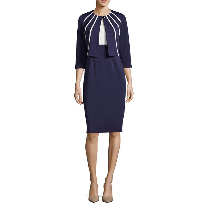 Danny & Nicole Sleeveless Jacket Dress-petite