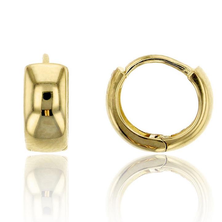 14k Gold 8mm Hoop Earrings