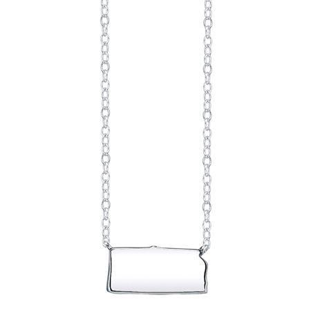 Footnotes Sterling Silver Kansas State Necklace