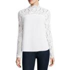 Belle + Sky Lace Yoke Top