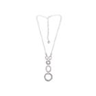 Gloria Vanderbilt Silver-tone Oval Y-pendant Necklace