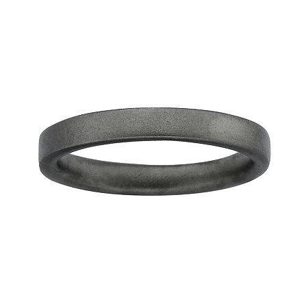 Personally Stackable Black Sterling Silver Stackable 3.5mm Satin Ring