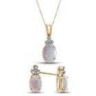 Womens 2-pc. Opal Sterling Silver Jewelry Set