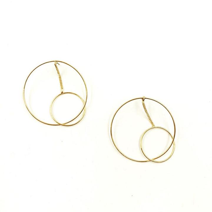 Bijoux Bar 5 Inch Hoop Earrings