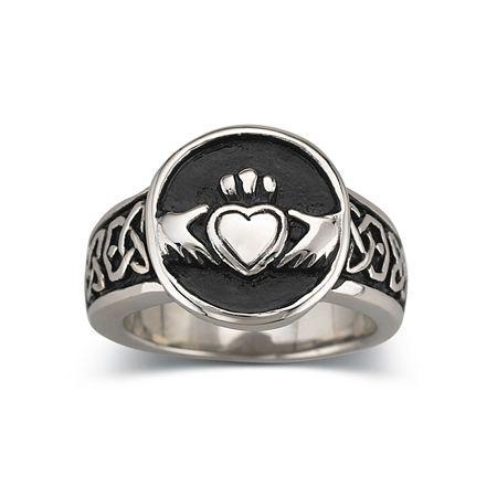 Men's Claddagh Band Stainless Steel
