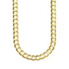 10k Yellow Gold 8.2mm Curb Necklace 28