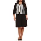Studio 1 3/4-sleeve Belted Jacket Dress - Plus