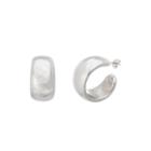 Stainless Steel 30mm Oval Hoop Earrings