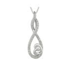 1/4 Ct. T.w. Diamond Sterling Silver Infinity Heart Pendant Necklace