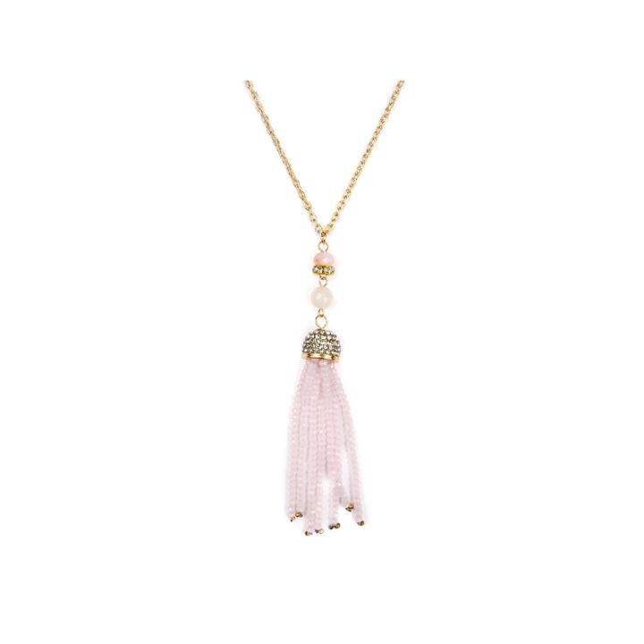 Mixit Womens Clear Pendant Necklace