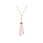 Mixit Womens Clear Pendant Necklace