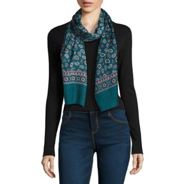 V. Fraas Oblong Paisley Scarf