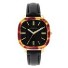Geneva Womens Black Strap Watch-18152