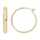 Sensitive Ears Gold-tone Hoop Earrings