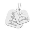 Personalized Sterling Silver Family Name Pendant Necklace